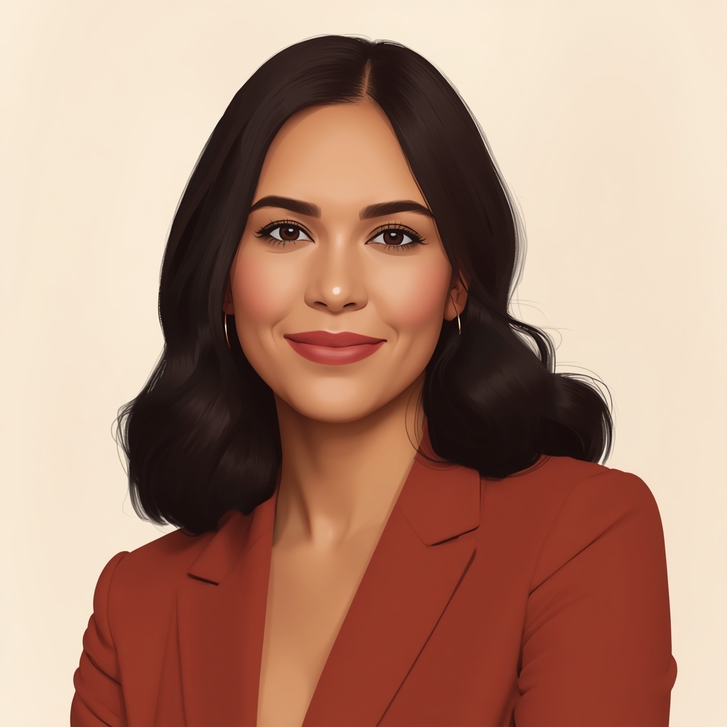 Retrato de Majo, la asistente de WhatsApp